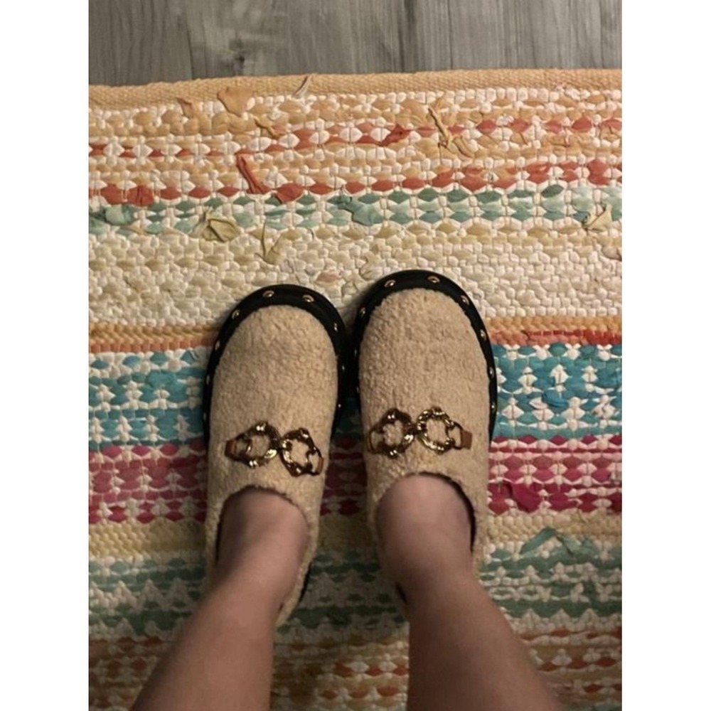 Circus NY Women's Annie Shearling Slip-On Studded Lug Sole Clogs New!